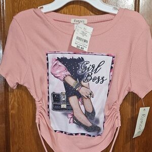 Pink Graphic Women's Top